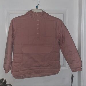 Pink Quilted Hooded Jacket